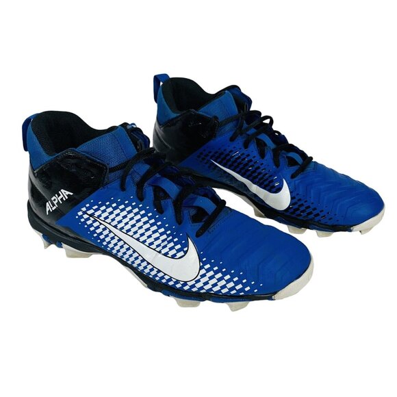 Nike Alpha Menace 2 Shark Football Cleats Mens 12 Blue White Performance AQ7653- main image 13